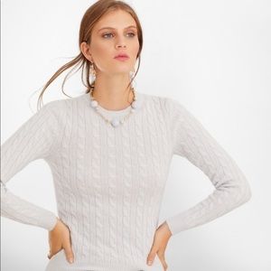 BROOKS BROTHERS 100% cashmere cable knit sweater